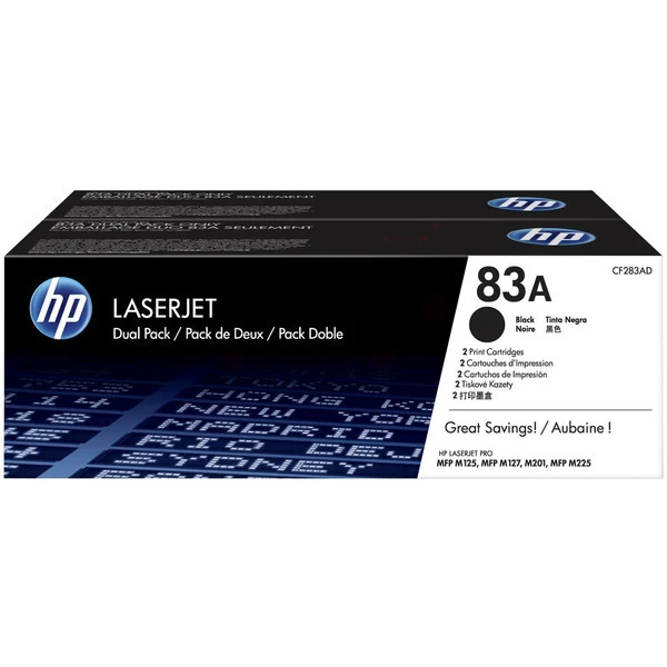 Original HP 83A / CF283AD Toner Doppelpack · 1.500 Seiten
