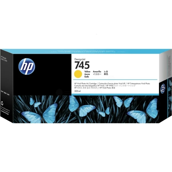 Original HP 745 / F9K02A Tintenpatrone gelb
