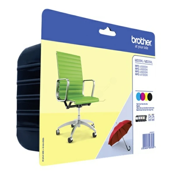 Original Brother LC-229XL Tintenpatrone 4er-Set Bk,C,M,Y