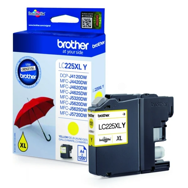 Original Brother LC-225XL Tintenpatrone gelb