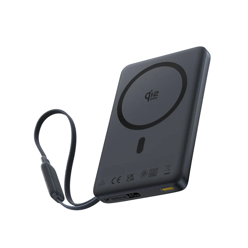 Baseus PicoGo AM52 Qi2.2 Magnetic Power Bank with Built-in Cable 10000mAh 45W