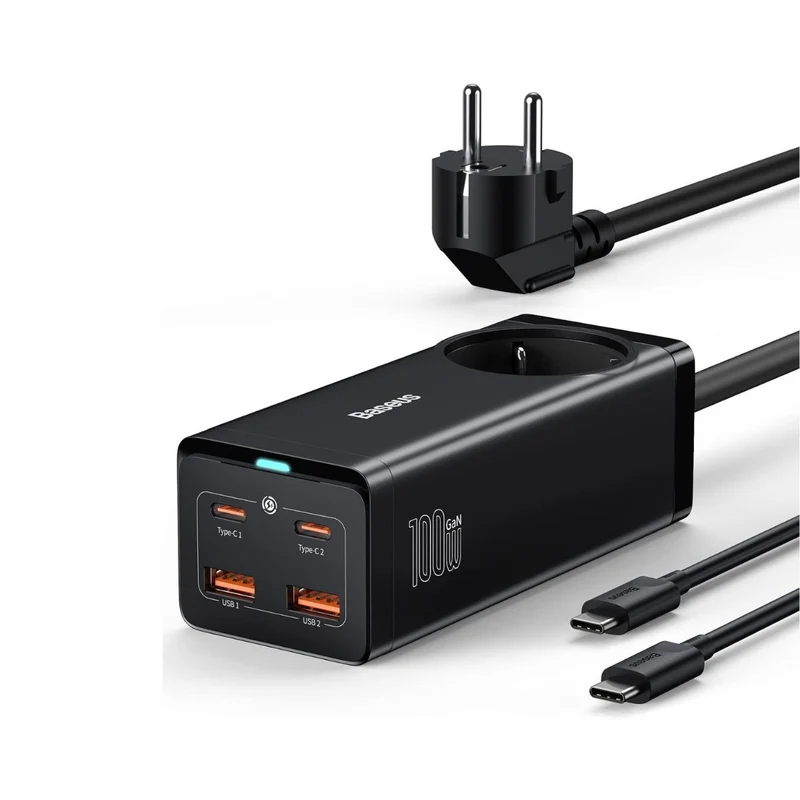 Baseus GaN3 Pro Desktop Powerstrip AC+2U+2C 100W