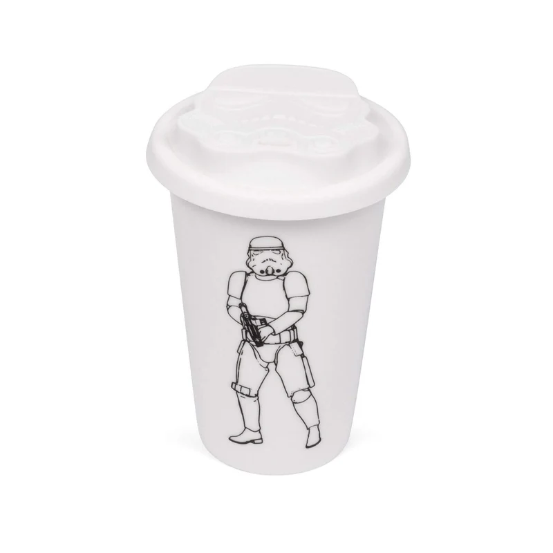 Original Stormtrooper Thermobecher Weiß mit Helmdeckel