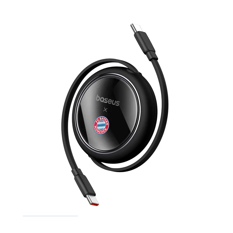 Baesus FC Bayern Free2Pull Mini Retractable USB-C Cable 100W