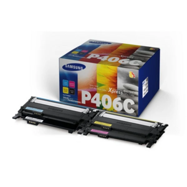 Original HP CLT-P406C Toner 4er-Set Bk,C,M,Y