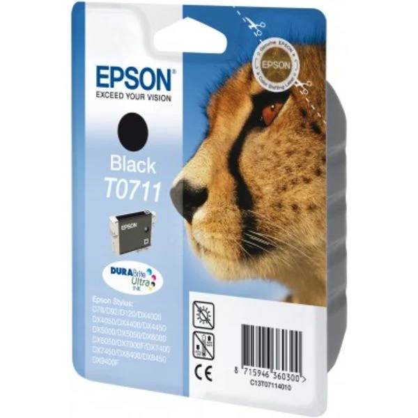 Original Epson T0711 Tintenpatrone schwarz
