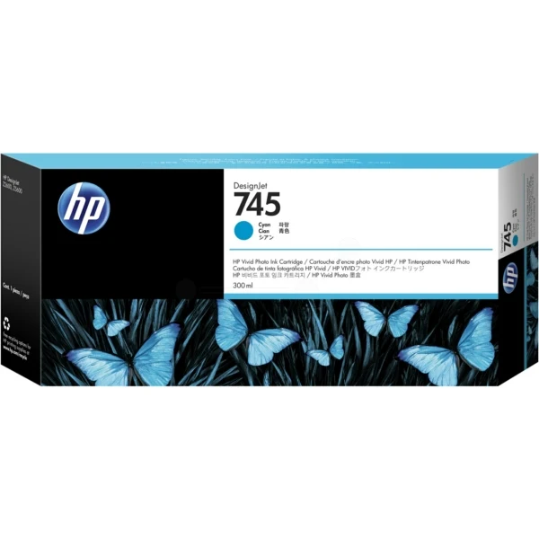 Original HP 745 / F9K03A Tintenpatrone cyan