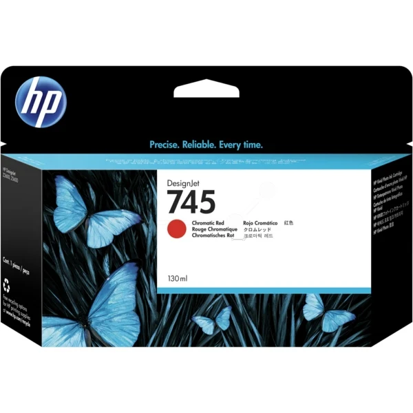 Original HP 745 / F9K00A Tintenpatrone rot chromatic