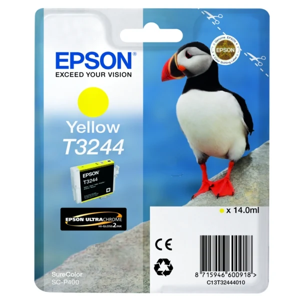 Original Epson T3244 Tintenpatrone gelb
