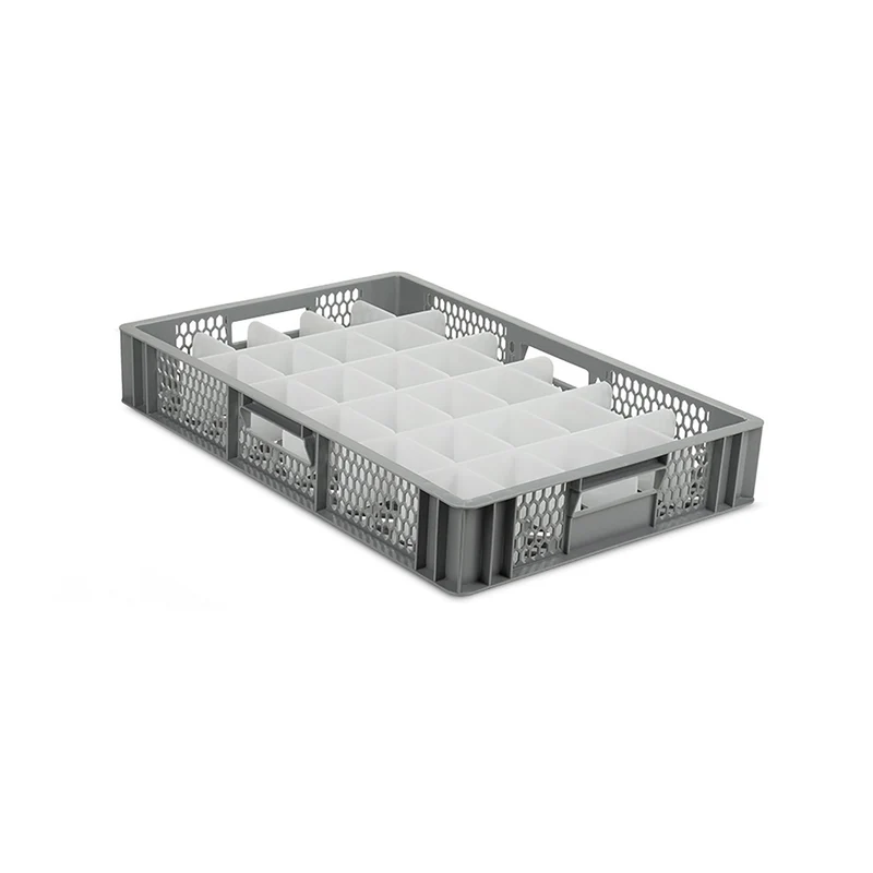 Wash and Store Crate for Espresso Cups & Other Small Crockery 30 Compartments (Cell Size: 92x71mm)