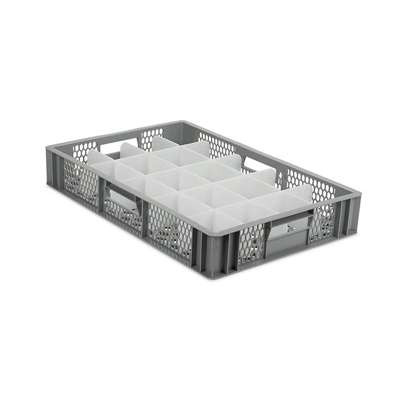Wash and Store Crate for China Cups, Mugs & Other Crockery 20 Compartments (Cell Size: 111x90mm)