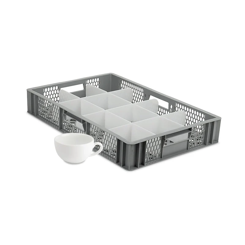 Wash and Store Crate for Tea Cups & Mugs 12 Cell (Cell Size: 140x121mm)