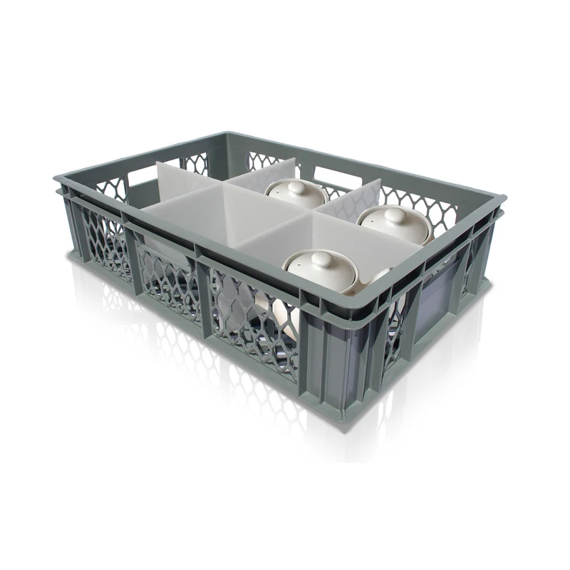 Wash and Store Crate for Tea and Coffee Pots 6 Cell (Cell Size: 185x180mm)