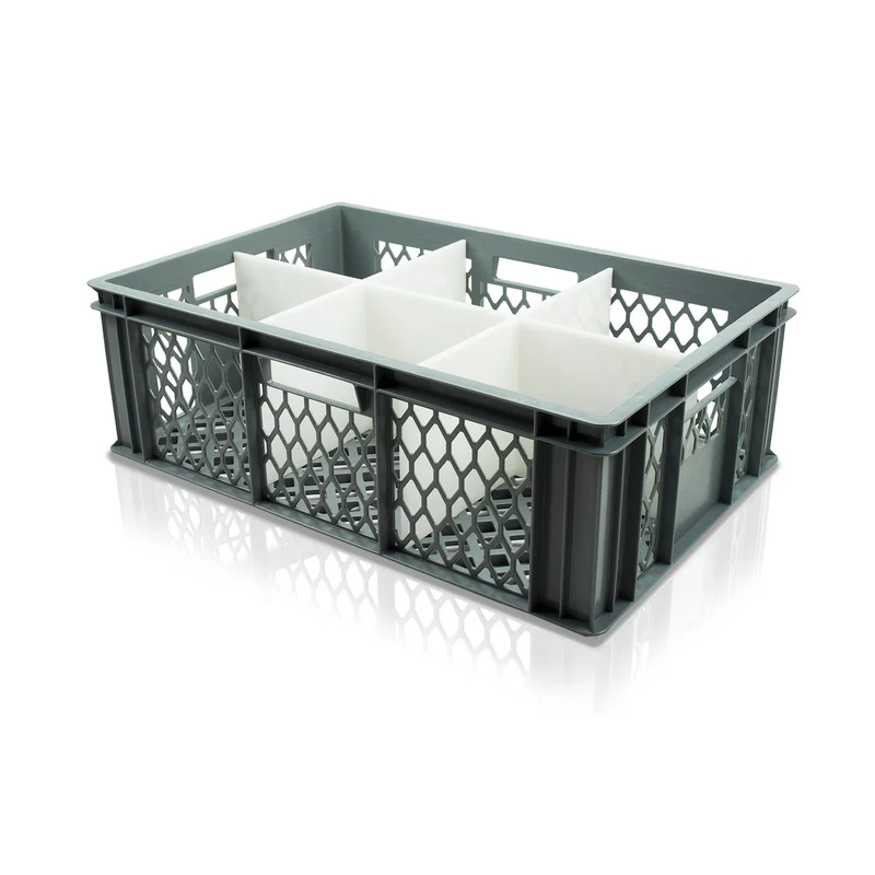 Wash and Store Crate for Tea and Coffee Pots 6 Cell (Cell Size: 185x180mm)