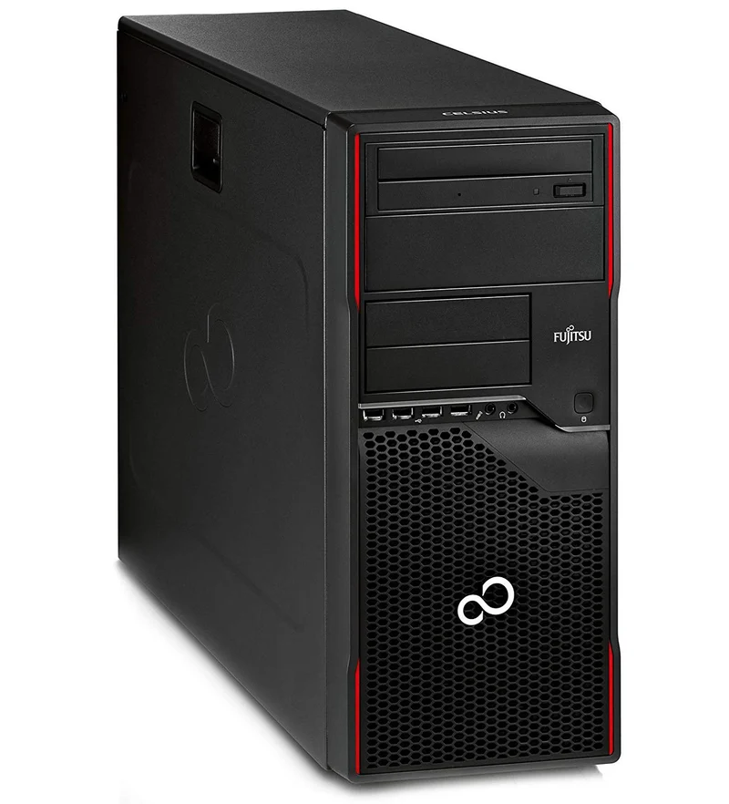 Fujitsu Celsius W410 Intel Quad Core i5 256GB SSD 8GB Windows 10 Pro DVD Laufwerk