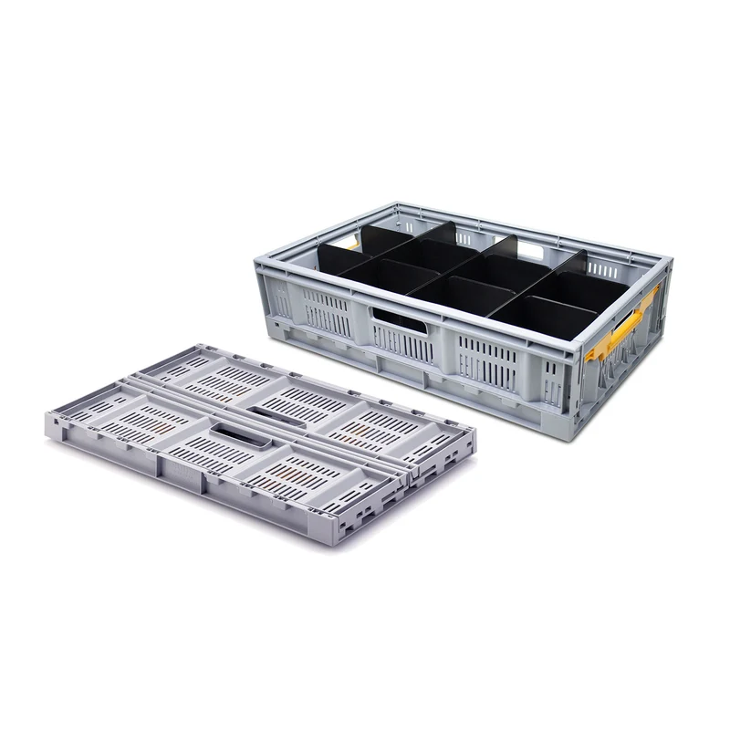 Folding Crates With Internal Dividers For Wine Glasses, Champagne Flutes, Tumblers, Cocktail Glasses, Beer Glasses & Other Barware