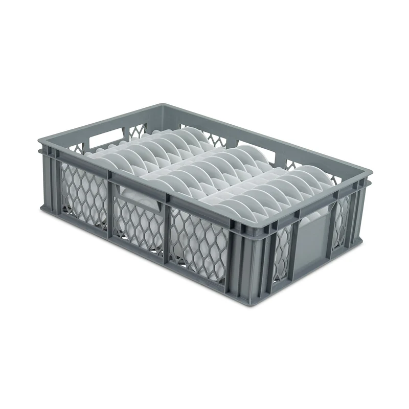 Ventilated Plate Wash & Store Crates (600x400mm)