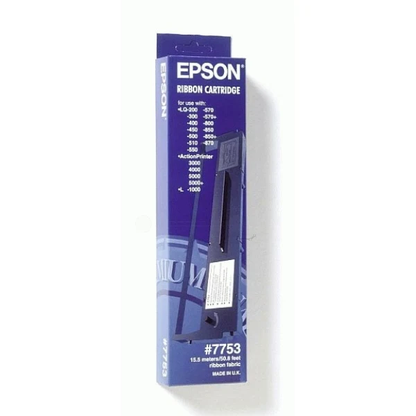 Original Epson C13S015633 / 7753 Nylonband schwarz, Inhalt 2.500.000 Zeichen