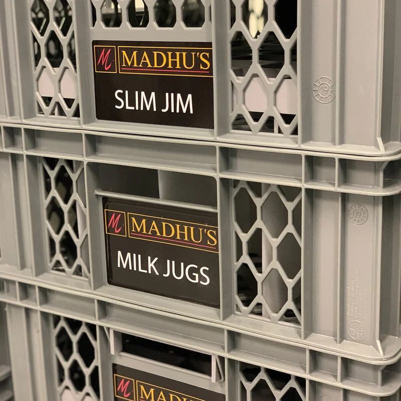 Vinyl Labels for Ventilated Euro Crates 600x400mm