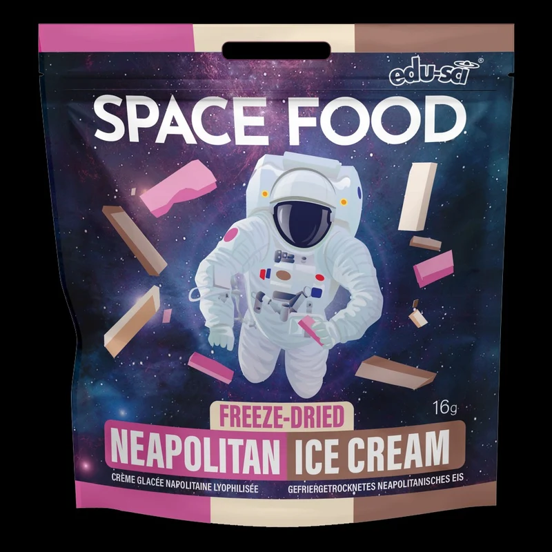Astronautennahrung – Gefriergetrocknete Neapolitanische Ice Cream