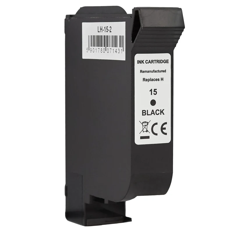 Kompatibel zu HP 15 Tintenpatrone schwarz