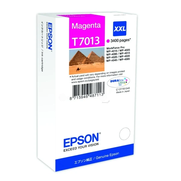 Original Epson T7013 Tintenpatrone magenta