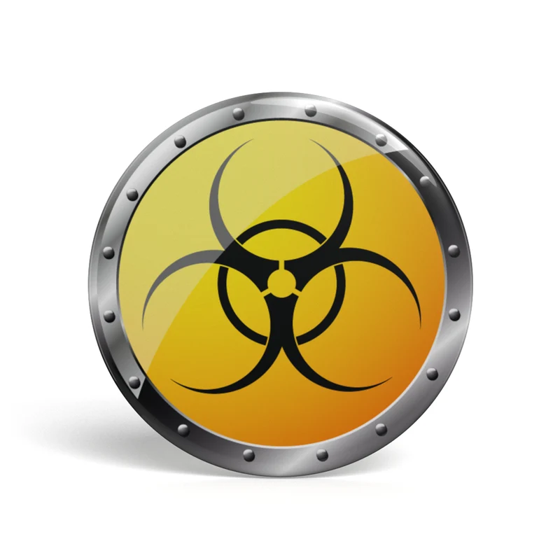 Geek Button Biohazard