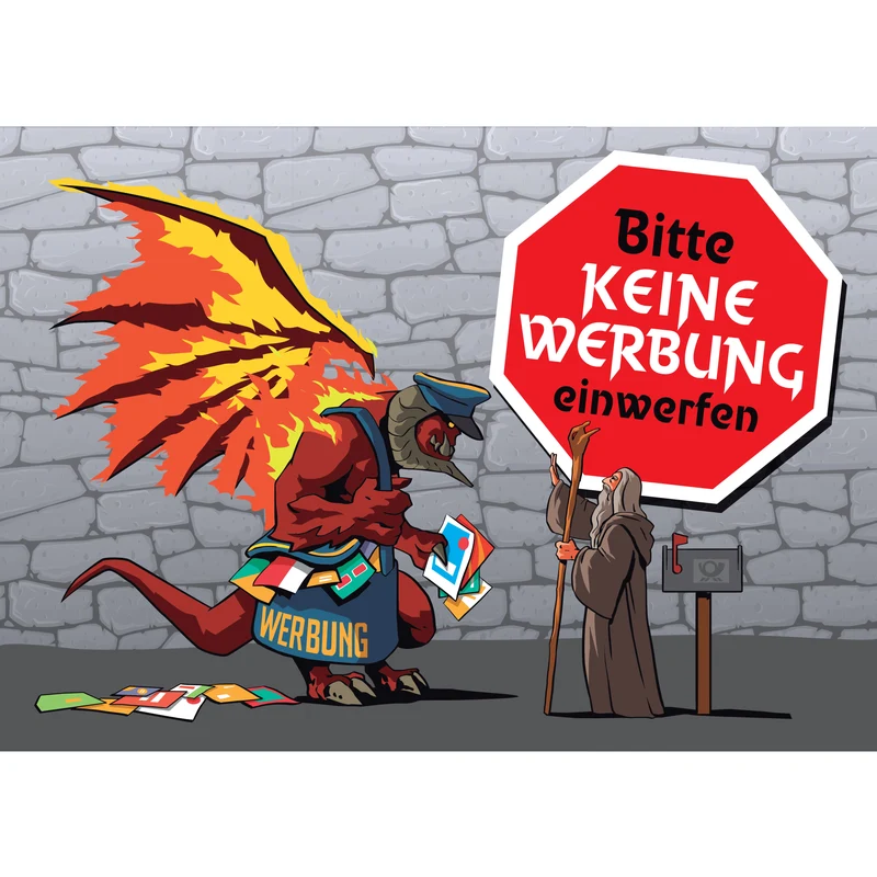 Aufkleber "Keine Werbung einwerfen"