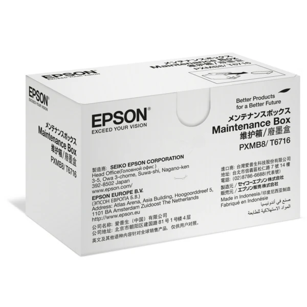 Original Epson T6716 / C13T671600 Resttintenbehälter, 50.000 Seiten, Inhalt 19,9 ml