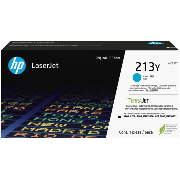 Original HP 213Y / W2131Y Toner cyan extra High-Capacity · 12.000 Seiten