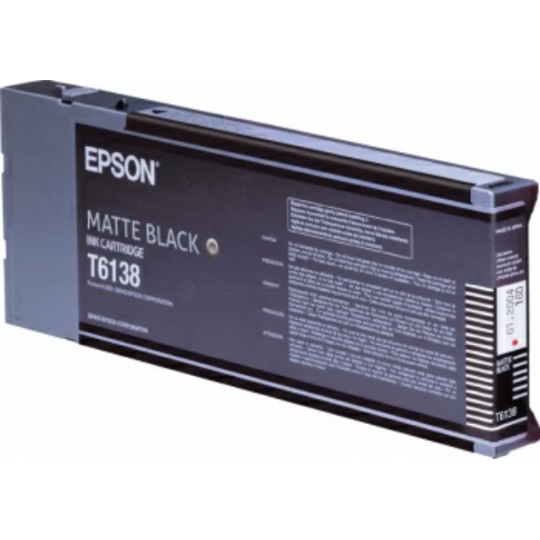 Original Epson T6138 Tintenpatrone mattschwarz