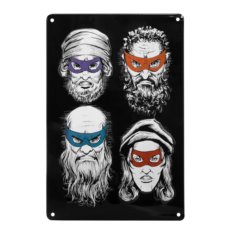 Blechschild Teenage Mutant Ninja Artists