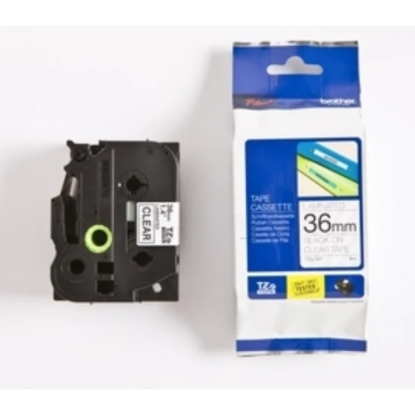 Original Brother TZE-161 DirectLabel schwarz auf Transparent 36mm x 8m