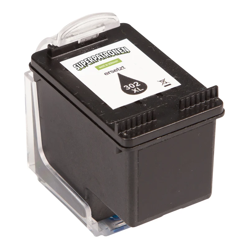 Refill HP F6U68AE / 302XL Druckkopfpatrone schwarz High-Capacity · 480 Seiten · Inhalt 18 ml
