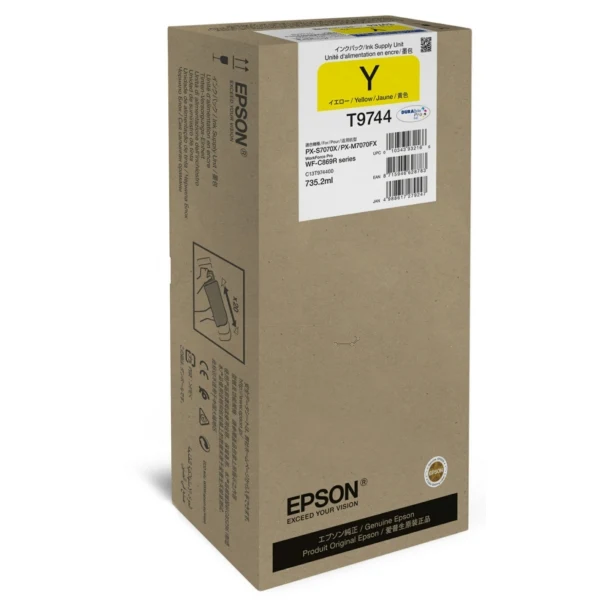 Original Epson T9744 Tintenpatrone gelb