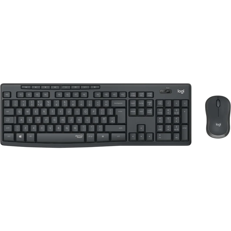 Logitech Tastatur/Maus Set SilentTouch,Wireless LOGITECH MK295 graf