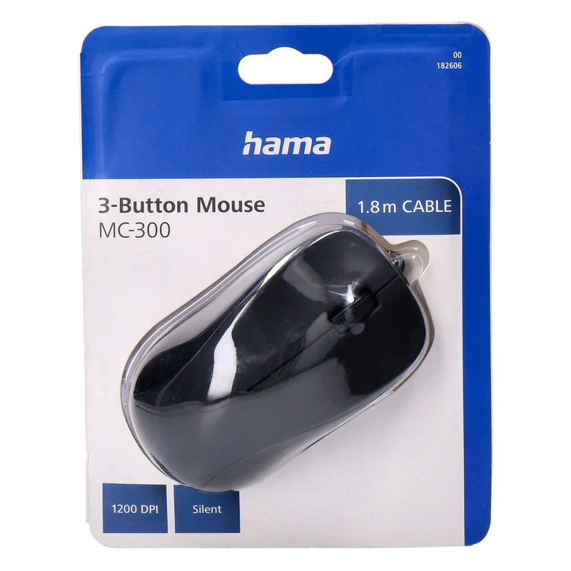 Hama MC-300 Maus Büro rechts USB Typ-A Optisch 1200 DPI