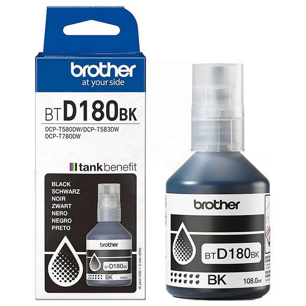 Original Brother BT-D180BK Tintenflasche schwarz · 7.500 Seiten · Inhalt 108 ml