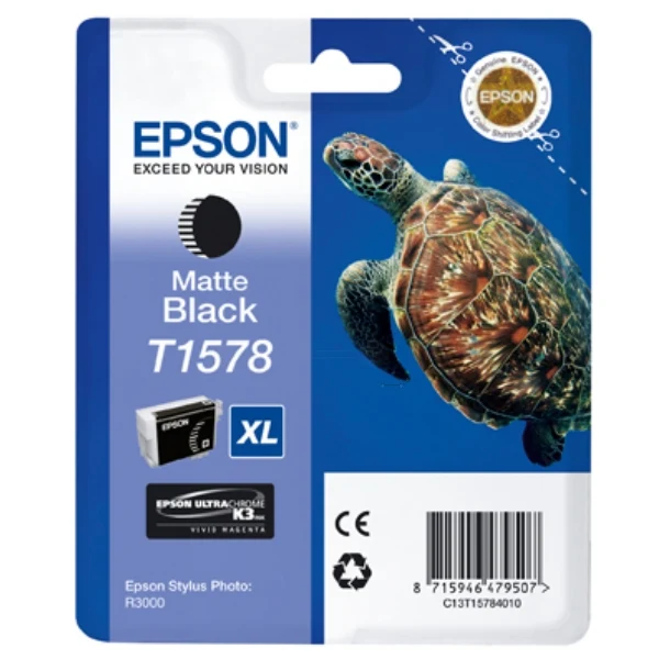 Original Epson T1578 Tintenpatrone mattschwarz