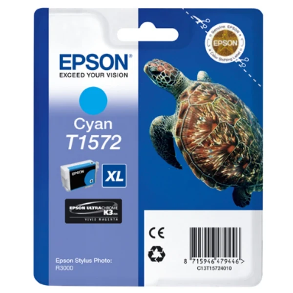 Original Epson T1572 Tintenpatrone cyan