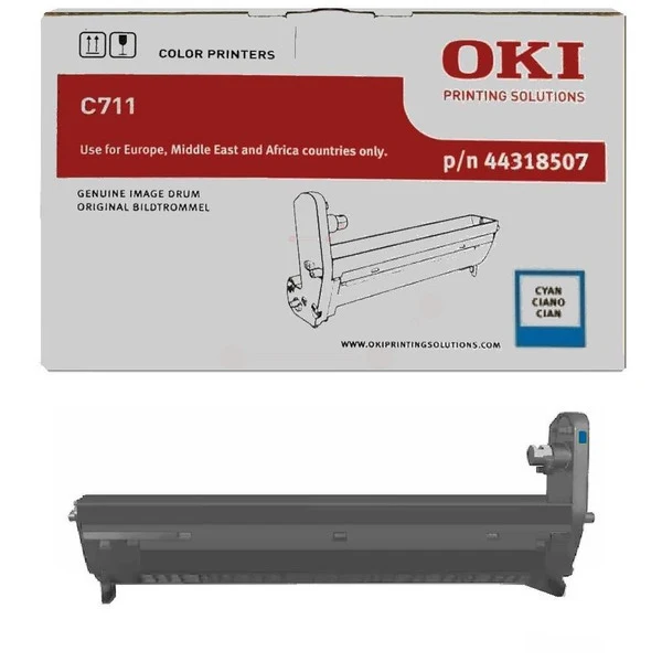 Original OKI 44318507 Drum Kit cyan · 20.000 Seiten