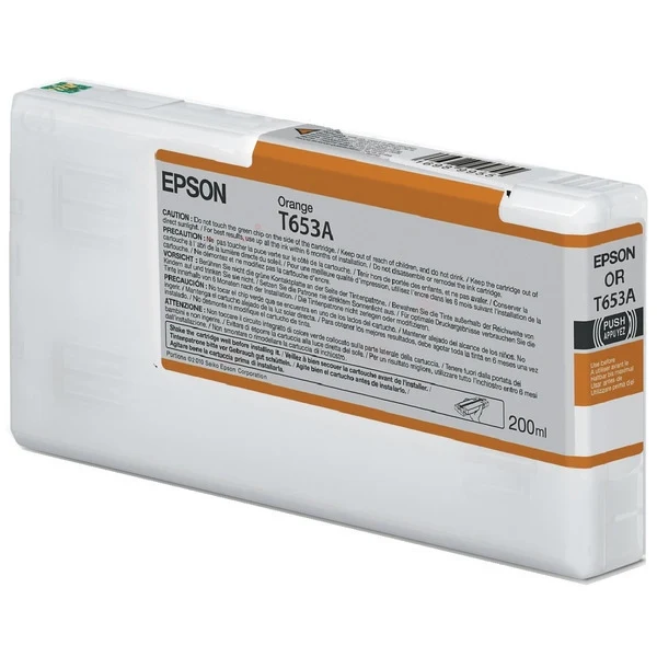 Original Epson T653A Tintenpatrone orange