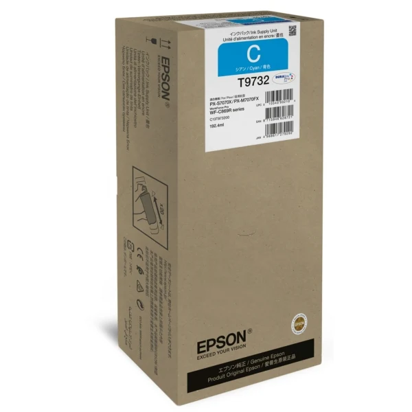Original Epson T9732 Tintenpatrone cyan