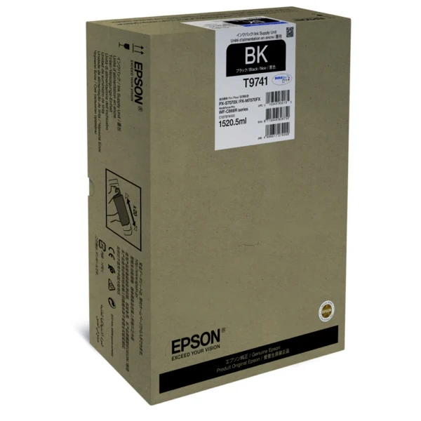 Original Epson T9741 Tintenpatrone schwarz