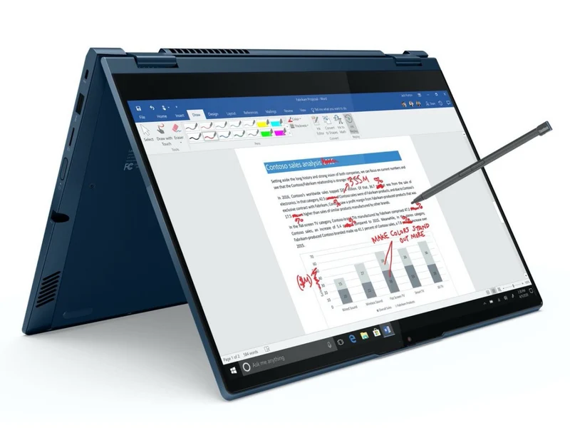 Schulaktion Lenovo ThinkBook 14s Yoga ITL Convertible Tablet 14 Zoll Touch Display Core i5 256GB SSD 8GB Win 10 Pro NEU & OVP