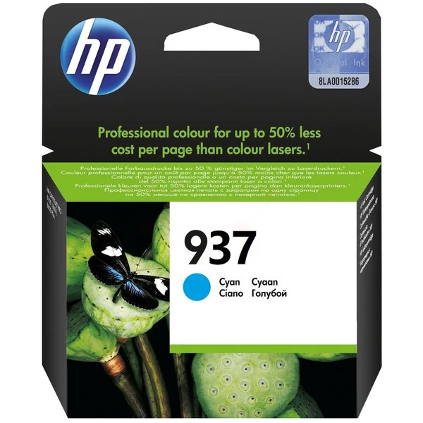Original HP 937 Tintenpatrone cyan