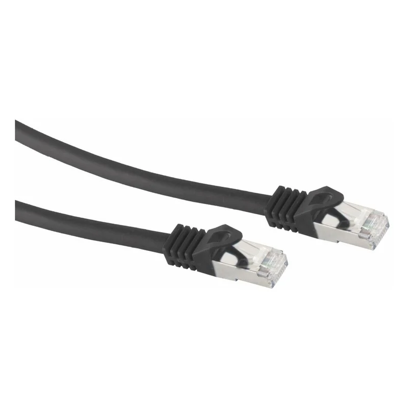 Routerkabel 0,25m TAE-F auf RJ45 schwarz Kompatibel mit DSL ADSL VDSL