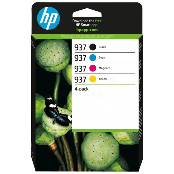 Original HP 937 Tintenpatrone 4er-Set Bk,C,M,Y