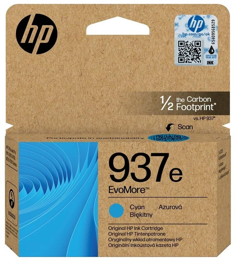 Original HP 937E Tintenpatrone cyan