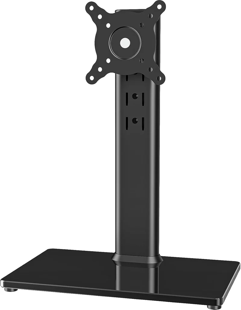 Free-Standing VESA Desk Stand for Monitors & Panel PCs, 4-Level Height Adjustable, Tilt, Swivel & 360° Rotation, VESA 50/75/100, Up to 77 lb